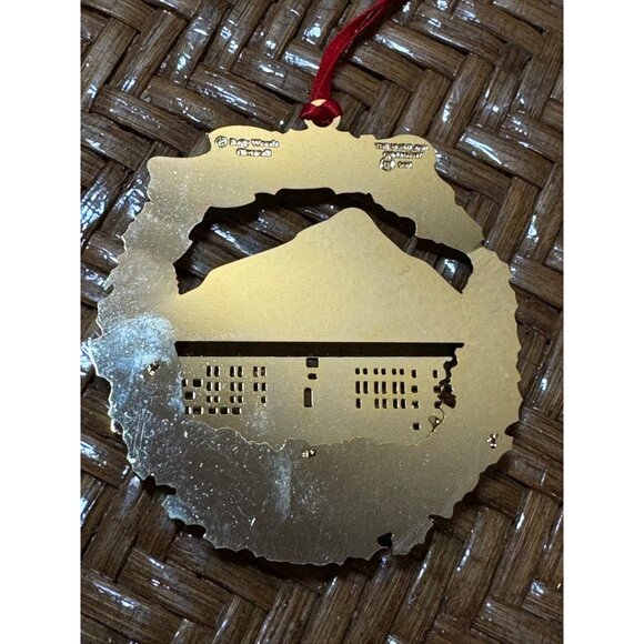 Vintage Portland Oregon Christmas Ornaments 2000-2005 Gold Tone Enamel Signed - Picture 9 of 13